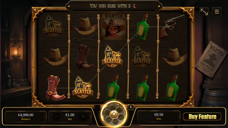 Three book scatter symbols landing to trigger free spins